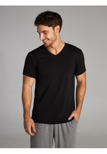 Базова чоловіча футболка чорного кольору (S-3XL) MSH 011/001